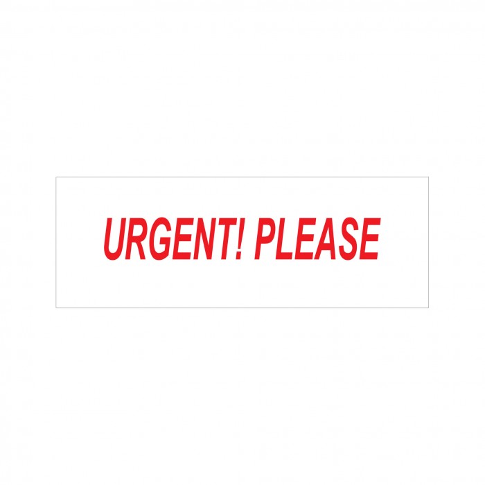 Urgent Please Stock Stamp 4911/163 38x14mm